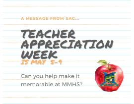 Teacher appreciation week is may 5 through 9